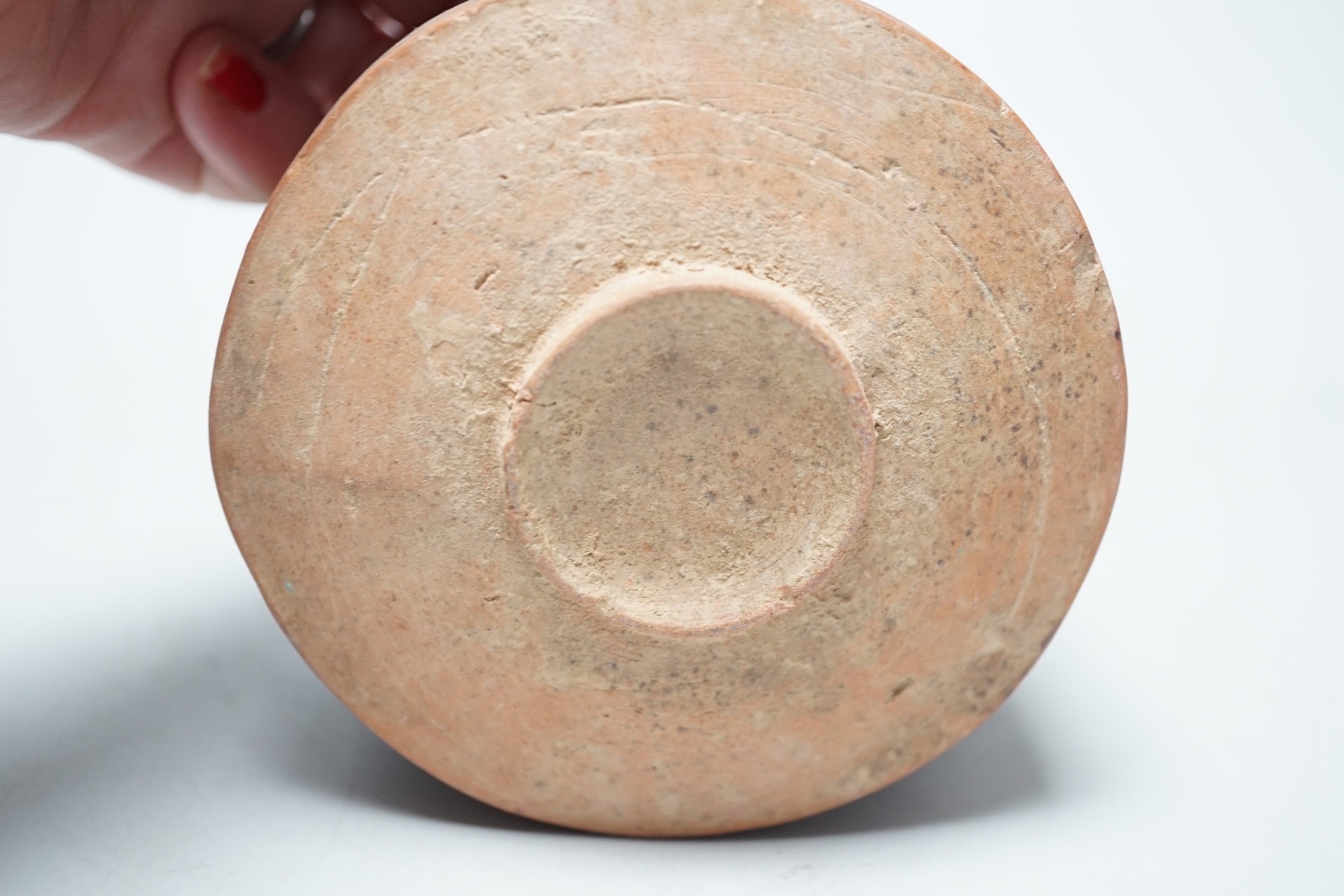An Indus Valley terracotta bowl 9.5cm diameter